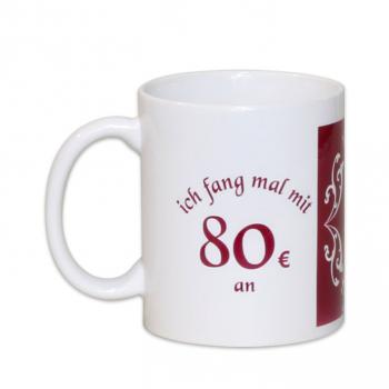 Preview: 80 Euro Waldi Tasse/Becher Preview: 80 Euro Waldi Tasse/Becher